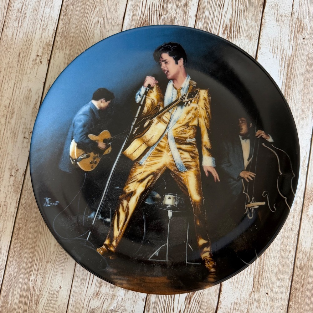 Delphi Elvis Presley The Memphis Flash Collector Plate Rock and Roll Memorabilia